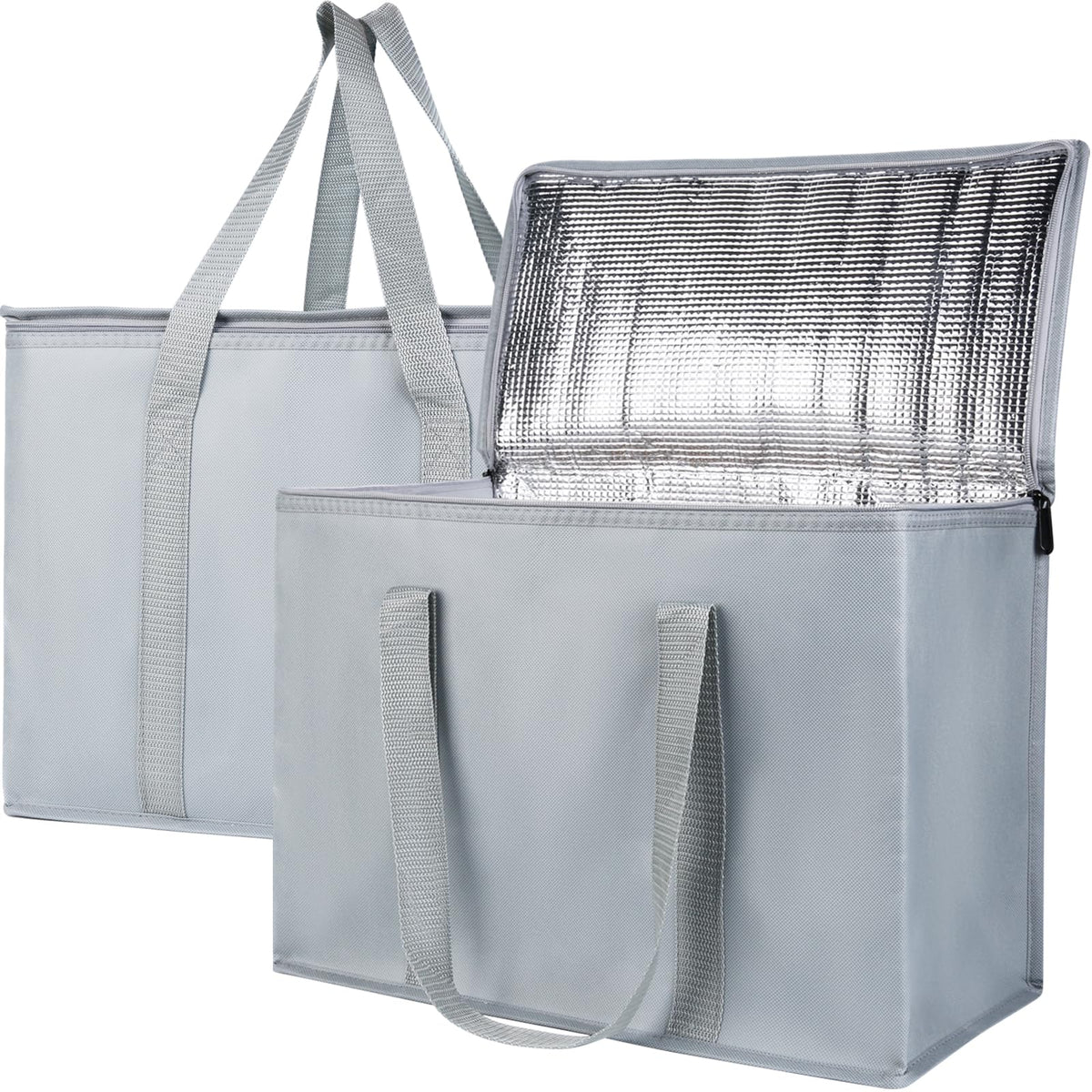 Bodaon 1-Pack Insulated Reusable Grocery Shopping Bags, X-Large, Black