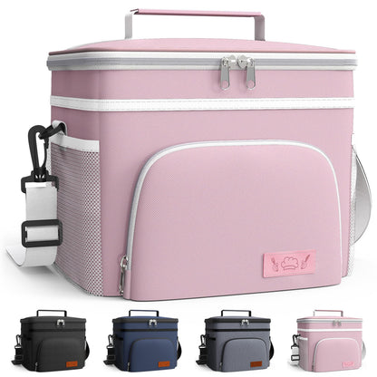 HOTOR Insulated Lunch Box Men Women Leak-Proof Cooler Lunch Bag 9L