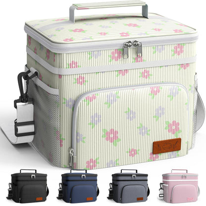 HOTOR Insulated Lunch Box Men Women Leak-Proof Cooler Lunch Bag 9L