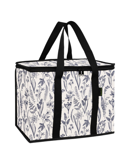 BeeGreen Cooler Bag Soft Insulated Tote for Beach Travel Grocery Shopping Lunch Portable Large Ice Coolers with Handle Hard Freezer Bags with Zippered Top Foldable Leakproof Delivery Totes Navy