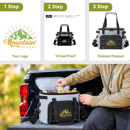 Airlex Custom Cooler Bag with Logo, 16-Can Insulated Soft Cooler