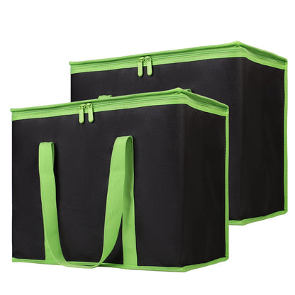 Bodaon 1-Pack Insulated Reusable Grocery Shopping Bags, X-Large, Black