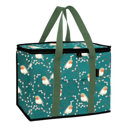 BeeGreen Cooler Bag Soft Insulated Tote for Beach Travel Grocery Shopping Lunch Portable Large Ice Coolers with Handle Hard Freezer Bags with Zippered Top Foldable Leakproof Delivery Totes Navy
