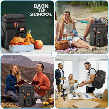 Bagparkk 33/45 Cans Leakproof Insulated Cooler Backpack with Double Deck