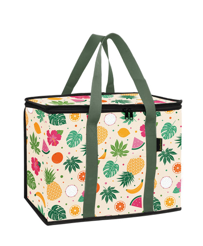 BeeGreen Cooler Bag Soft Insulated Tote for Beach Travel Grocery Shopping Lunch Portable Large Ice Coolers with Handle Hard Freezer Bags with Zippered Top Foldable Leakproof Delivery Totes Moss