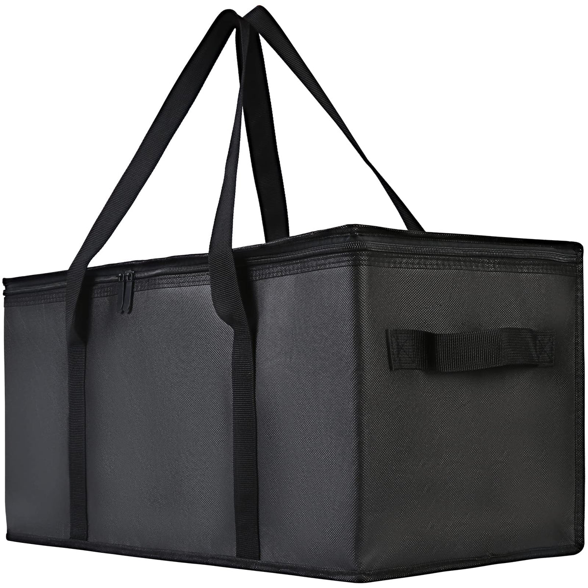 Bodaon 1-Pack Insulated Reusable Grocery Shopping Bags, X-Large, Black