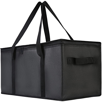 Bodaon 1-Pack Insulated Reusable Grocery Shopping Bags, X-Large, Black