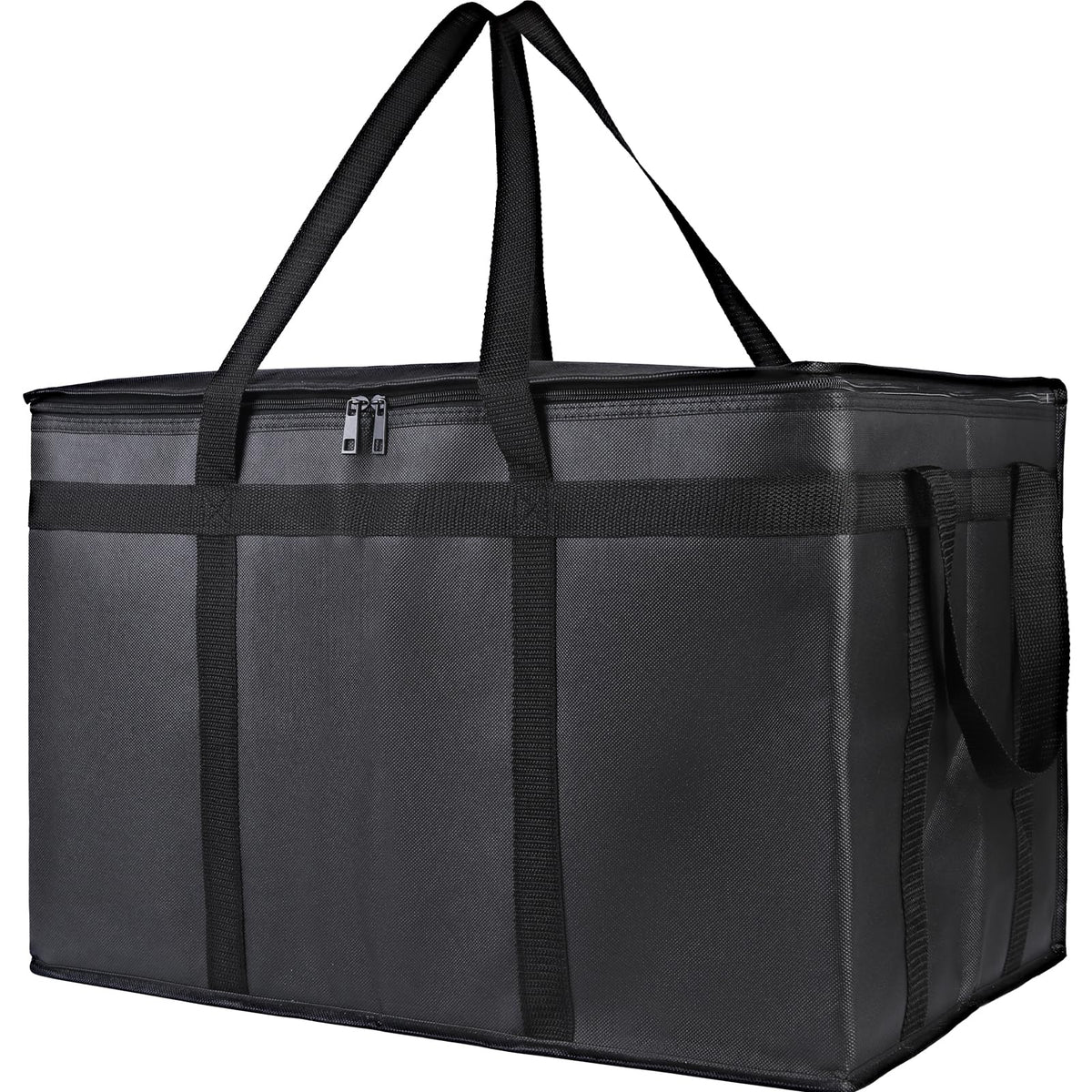 Bodaon 1-Pack Insulated Reusable Grocery Shopping Bags, X-Large, Black