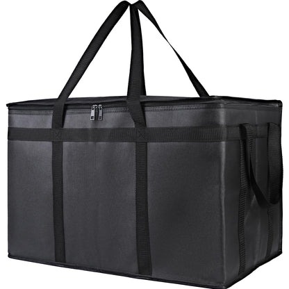 Bodaon 1-Pack Insulated Reusable Grocery Shopping Bags, X-Large, Black