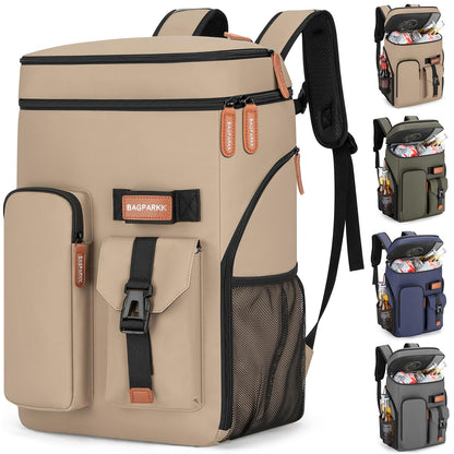 Bagparkk 33/45 Cans Leakproof Insulated Cooler Backpack with Double Deck