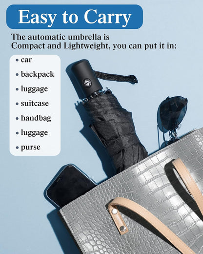Yahenda 4 Pack Automatic Folding Umbrellas Travel Compact