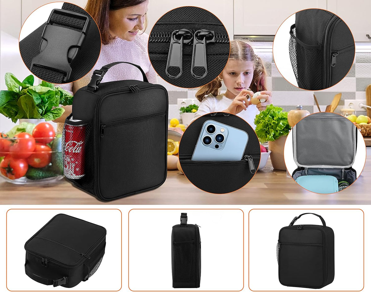 ZM-YOUTOO Lunch Box for Men - Reusable Lunch Bag Men Adult Women- Insulated Small LunchBox