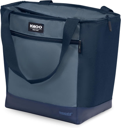 Igloo MaxCold Soft Coolers, Insulated Soft Sided Cooler Bag, Foldable Reusable & Leak Proof Food Grocery Bag, Portable Travel Cooler