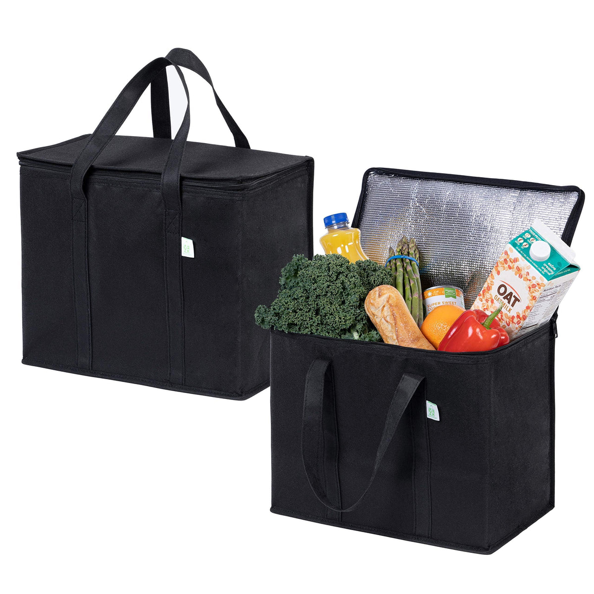 VENO 3 Pack Insulated Cooler Reusable Grocery Shopping Bag Food Delivery