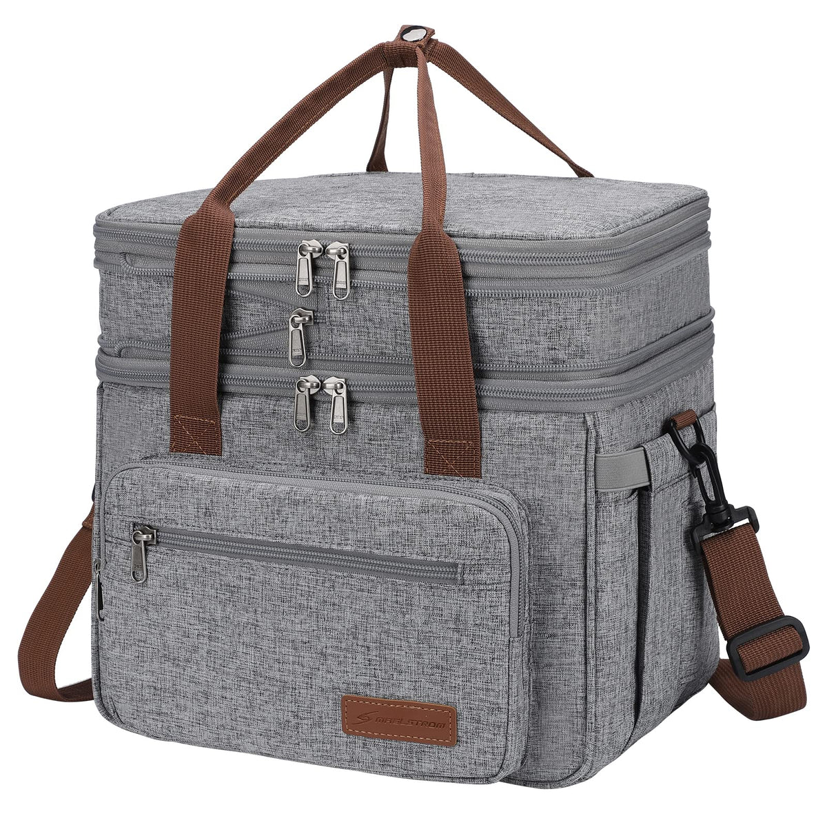 Maelstrom 23L Insulated Lunch Box, Expandable Double Deck Cooler Bag