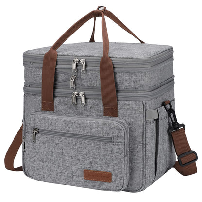 Maelstrom 23L Insulated Lunch Box, Expandable Double Deck Cooler Bag