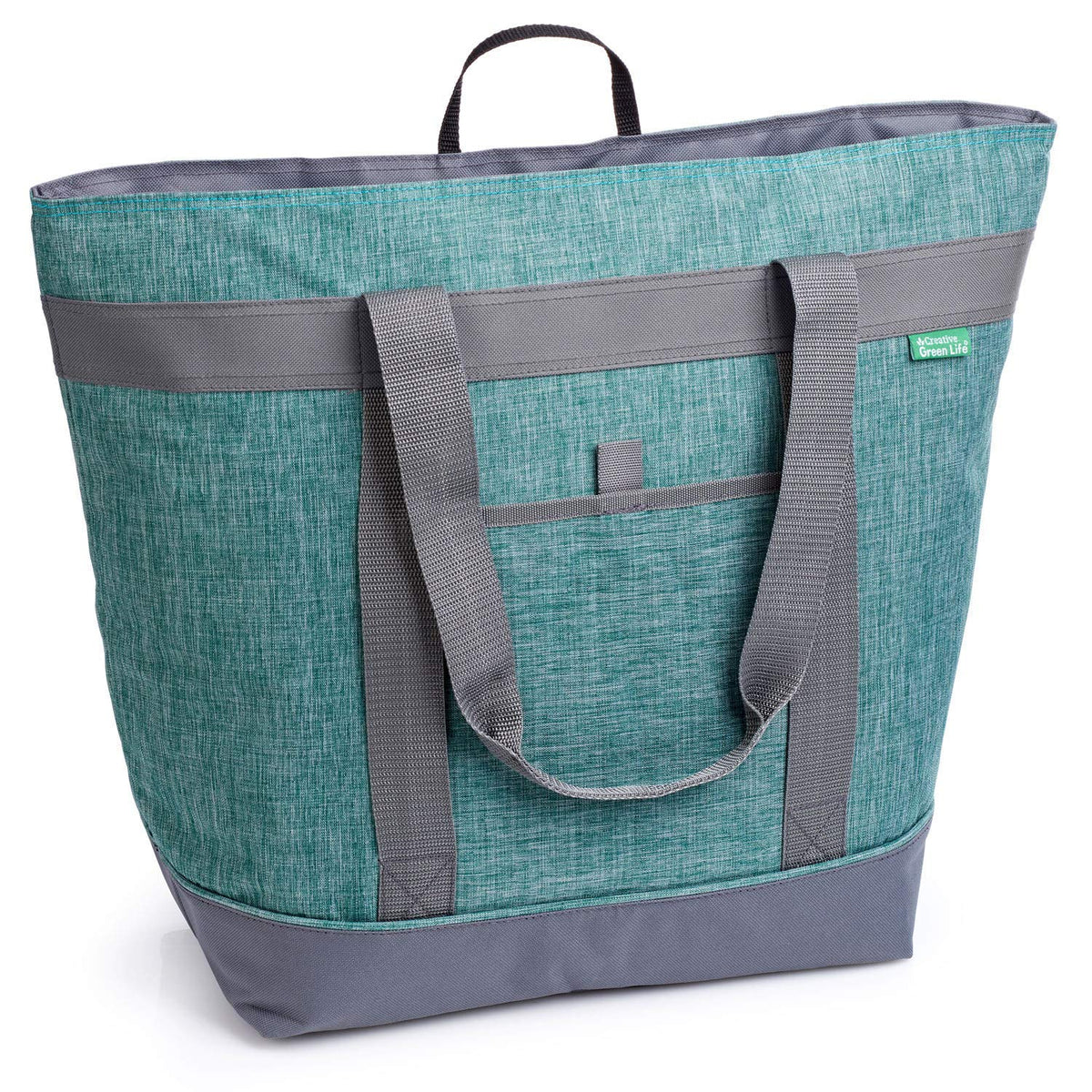 Jumbo Insulated Cooler Bag, Heavy Duty Soft Insulated Grocery Bag, Charcoal