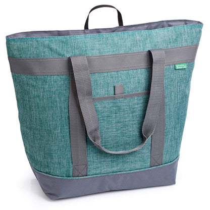 Jumbo Insulated Cooler Bag, Heavy Duty Soft Insulated Grocery Bag, Charcoal