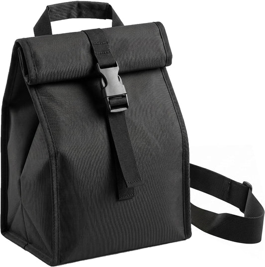 ZM-YOUTOO Insulated Foldable Lunch Bag- Lightweight Portable with Adjustable Shoulder Strap Lunch Box for Men, Women, Office, Work, Picnic, Hiking and Beach